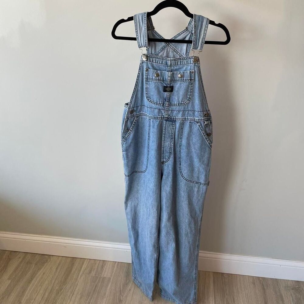 Harley Davidson Women's Medium Denim Overalls Vintage 90's Retro Biker Alt RARE